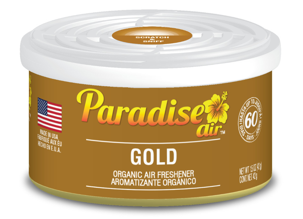 Osvěžovač vzduchu Paradise Air Organic Air Freshener Gold - Gumoví medvídci (42 g)