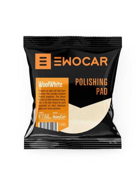 Lešticí kotouč Ewocar WoolWhite Aggressive Wool Pad 165/150 mm
