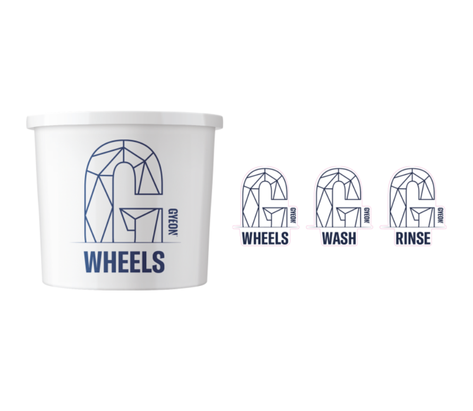Set samolepek na kbelík Gyeon Wash Bucket Stickers (3 pcs)