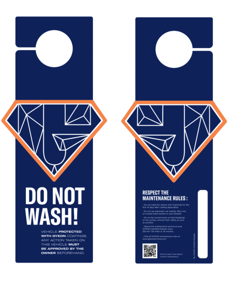 Visací upozornění Gyeon Hanger