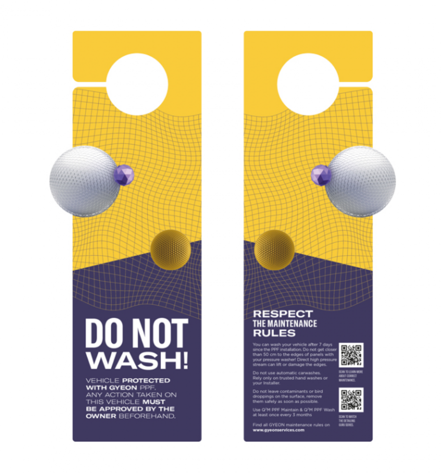 Visací upozornění Gyeon Hanger PPF