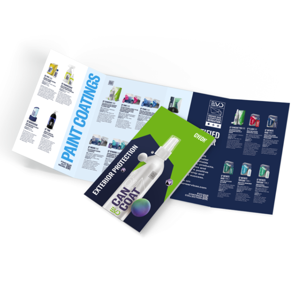 Informační leták Gyeon Exterior Protection leaflet