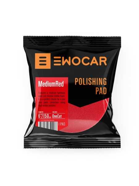 Lešticí kotouč Ewocar MediumRed Medium Cut Polishing Pad 95/75 mm