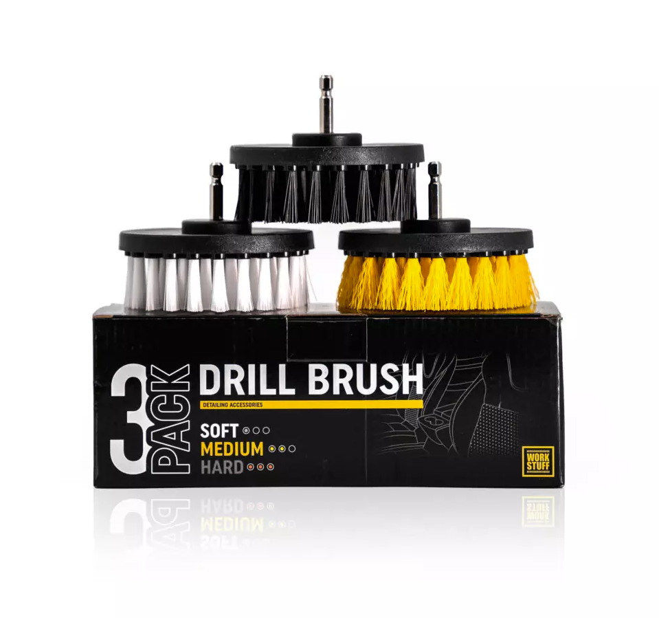 Kulaté kartáče na AKU vrtačku Work Stuff Drill Brush 3-Pack