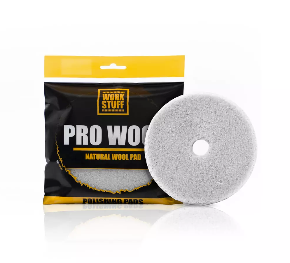 Lešticí kotouč z ovčí vlny Work Stuff Pro Wool Polishing Pad Limited Edition 130 mm
