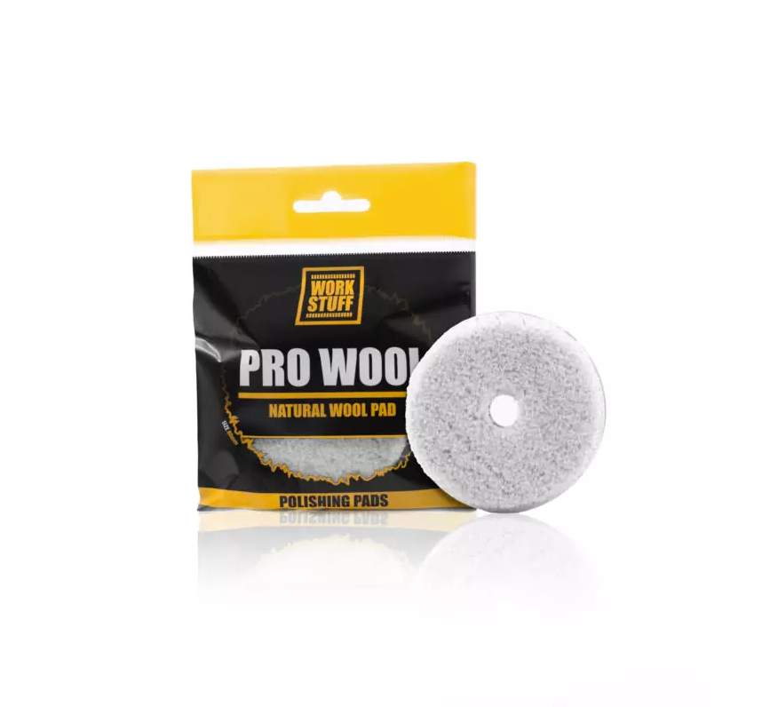 Leštící kotouč z ovčí vlny Work Stuff Pro Wool Polishing Pad 80 mm