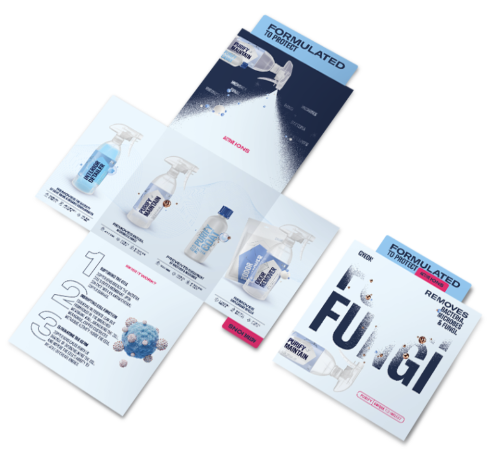 Informační leták Gyeon Purify leaflet