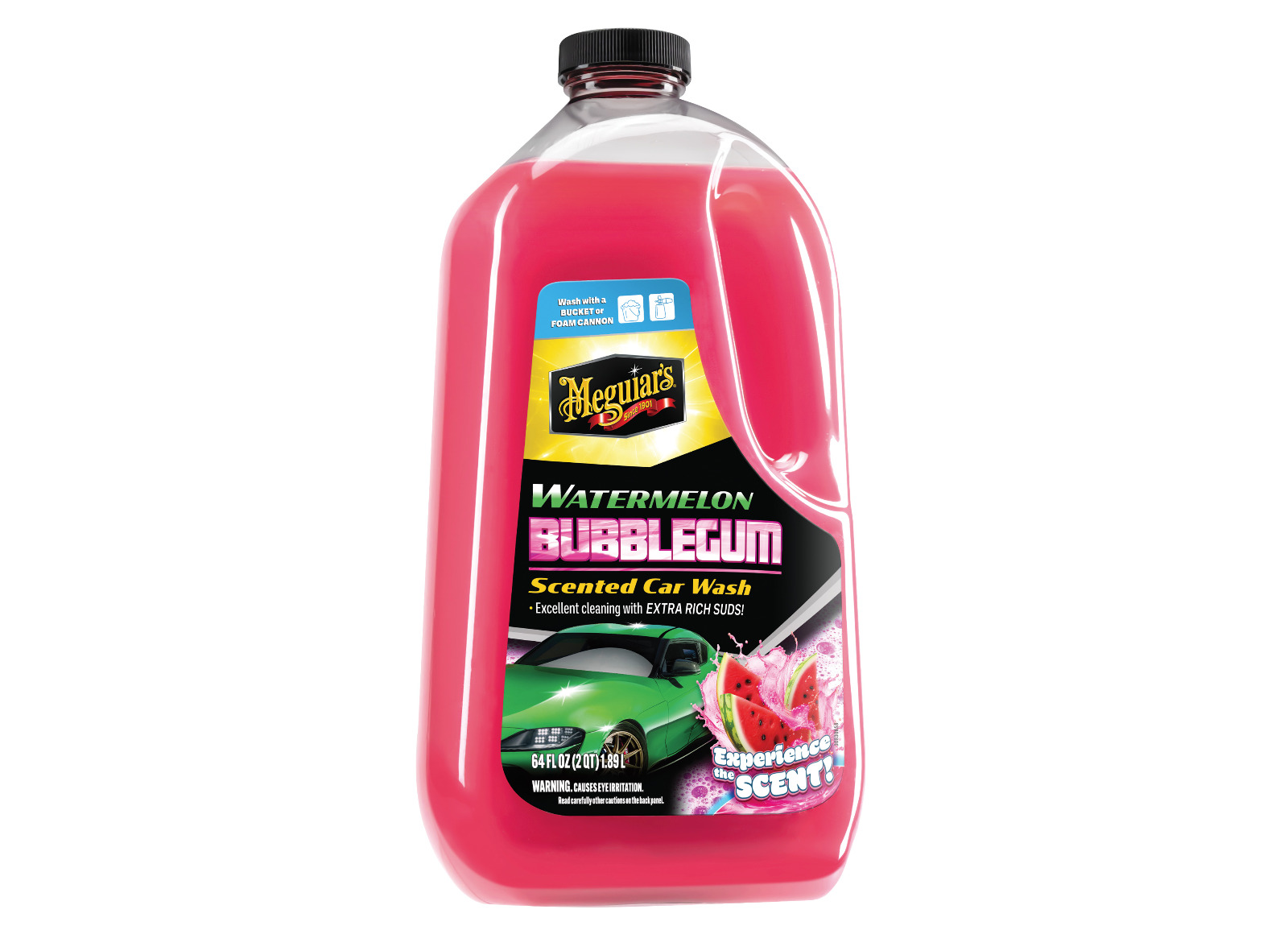 Autošampon s vůní melounové žvýkačky Meguiar's Watermelon Bubblegum Wash (1890 ml)