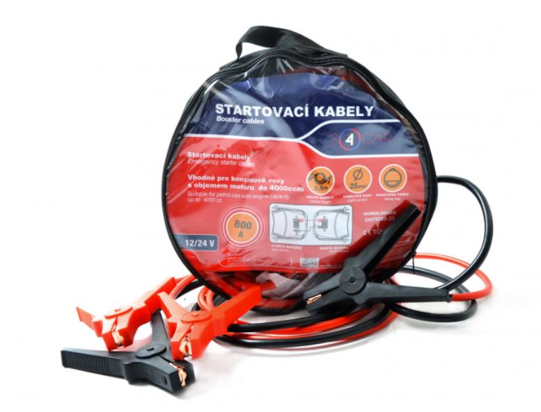 Startovací kabely 1000A, 4,5m, TÜV