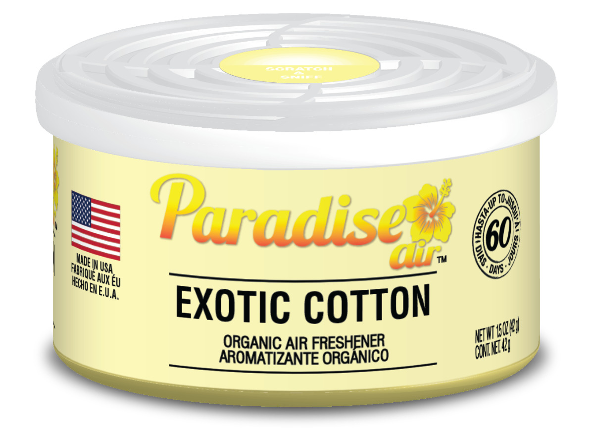 Osvěžovač vzduchu Paradise Air Organic Air Freshener Exotic Cotton - Exotická bavlna (42 g)