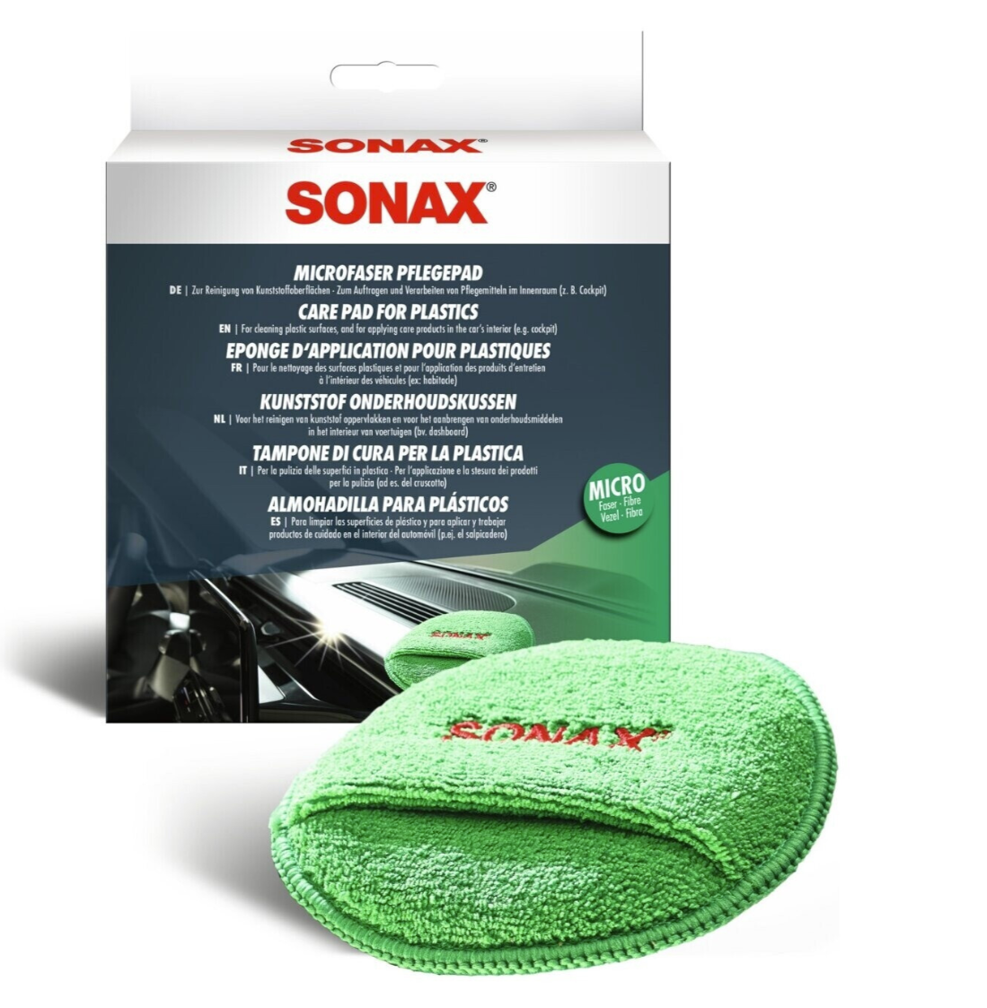 Mikrovláknový aplikátor Sonax Microfaser Pflege Pad