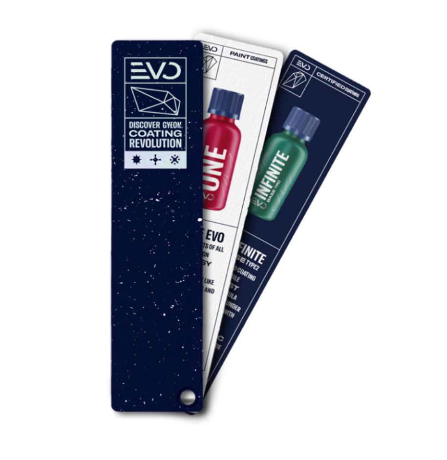 Informační leták Gyeon EVO Coatings Leaflet - Sampler