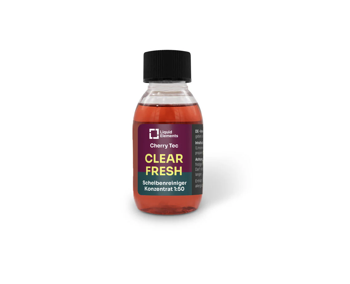 Vůně a čistič do ostřikovačů Liquid Elements Washing water concentrate "SMELLOW BOMB / CLEAR FRESH" - Cherry Tec (100 ml)