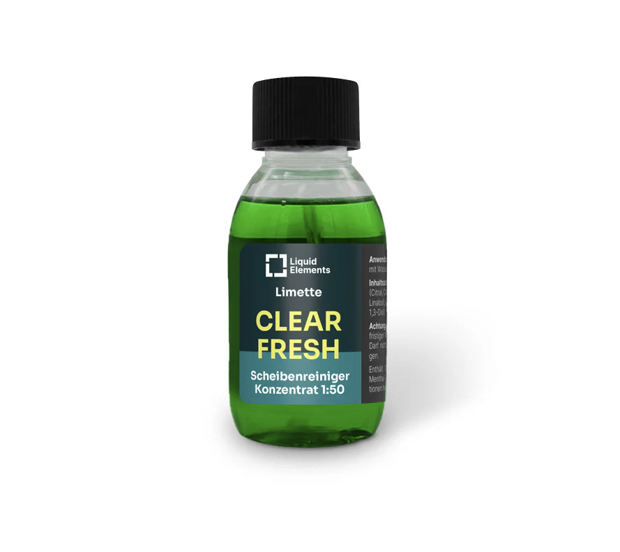 Vůně a čistič do ostřikovačů Liquid Elements Washing water concentrate "SMELLOW BOMB / CLEAR FRESH" - Lime (100 ml)