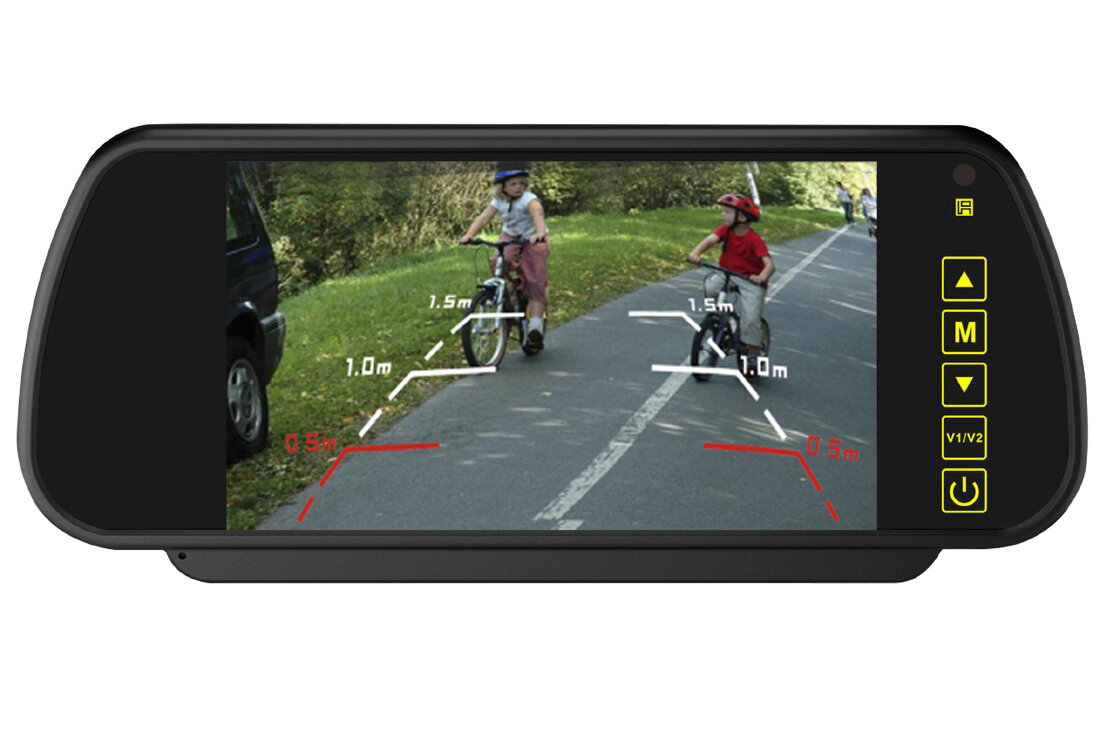 BK-073MA monitor v univerzálním zrcátku