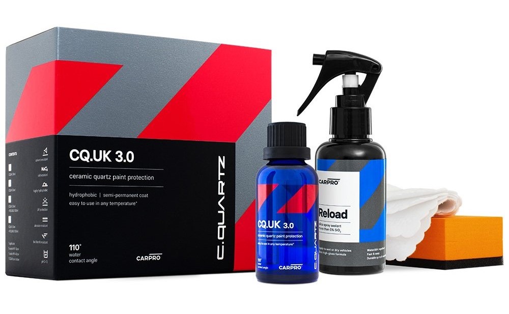 Keramická ochrana laku CarPro CQuartz UK 3.0 (50 ml) + Reload