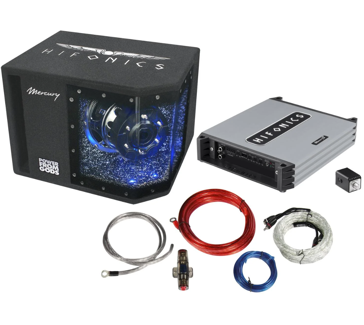 Akční set subwooferu a zesilovače Hifonics MBP 1000.2