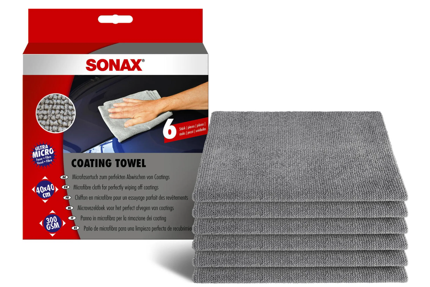 Mikrovláknové utěrky Sonax Coating Towel (6 Pack)