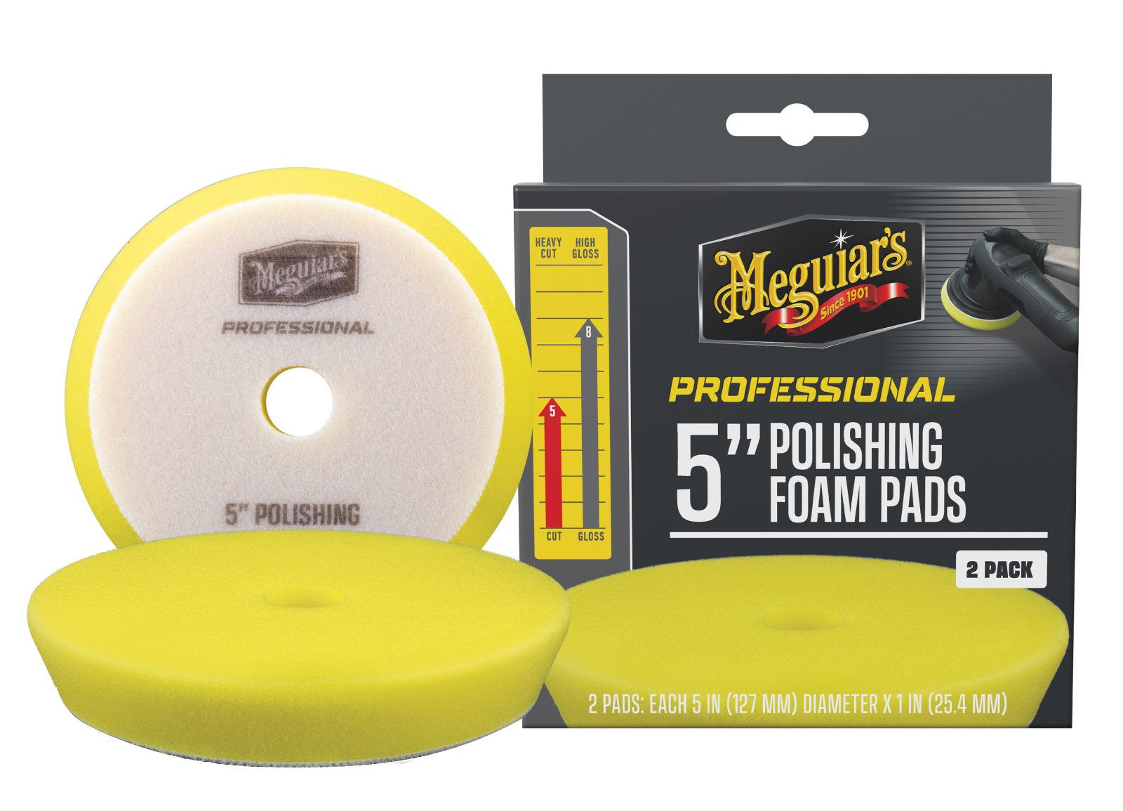 Pěnové lešticí kotouče Meguiar's Professional Polishing Foam Pad 5" (2 Pack)