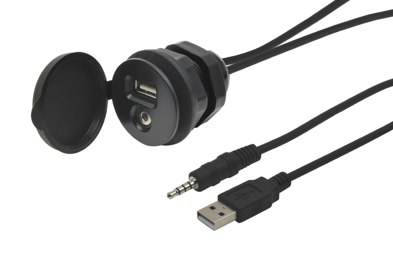 USB / JACK ZÁSUVKA S KABELEM