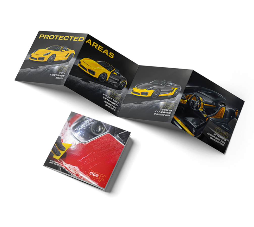 Informační leták Gyeon PPF Service Leaflet