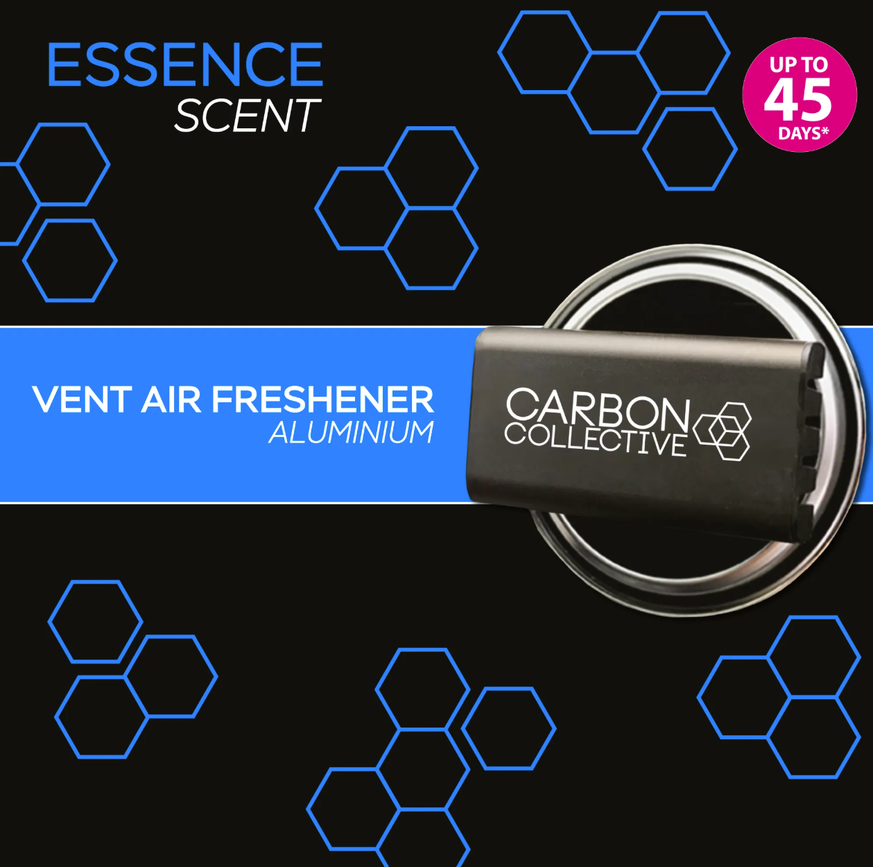 Vůně do ventilace Carbon Collective Aluminium Vent Air Fresheners Essence