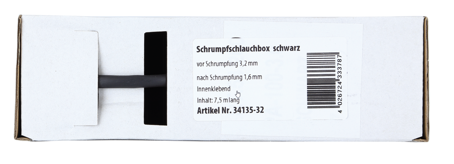 ACV smršťovací bužírka s lepidlem 3,2 mm / 7,5 m