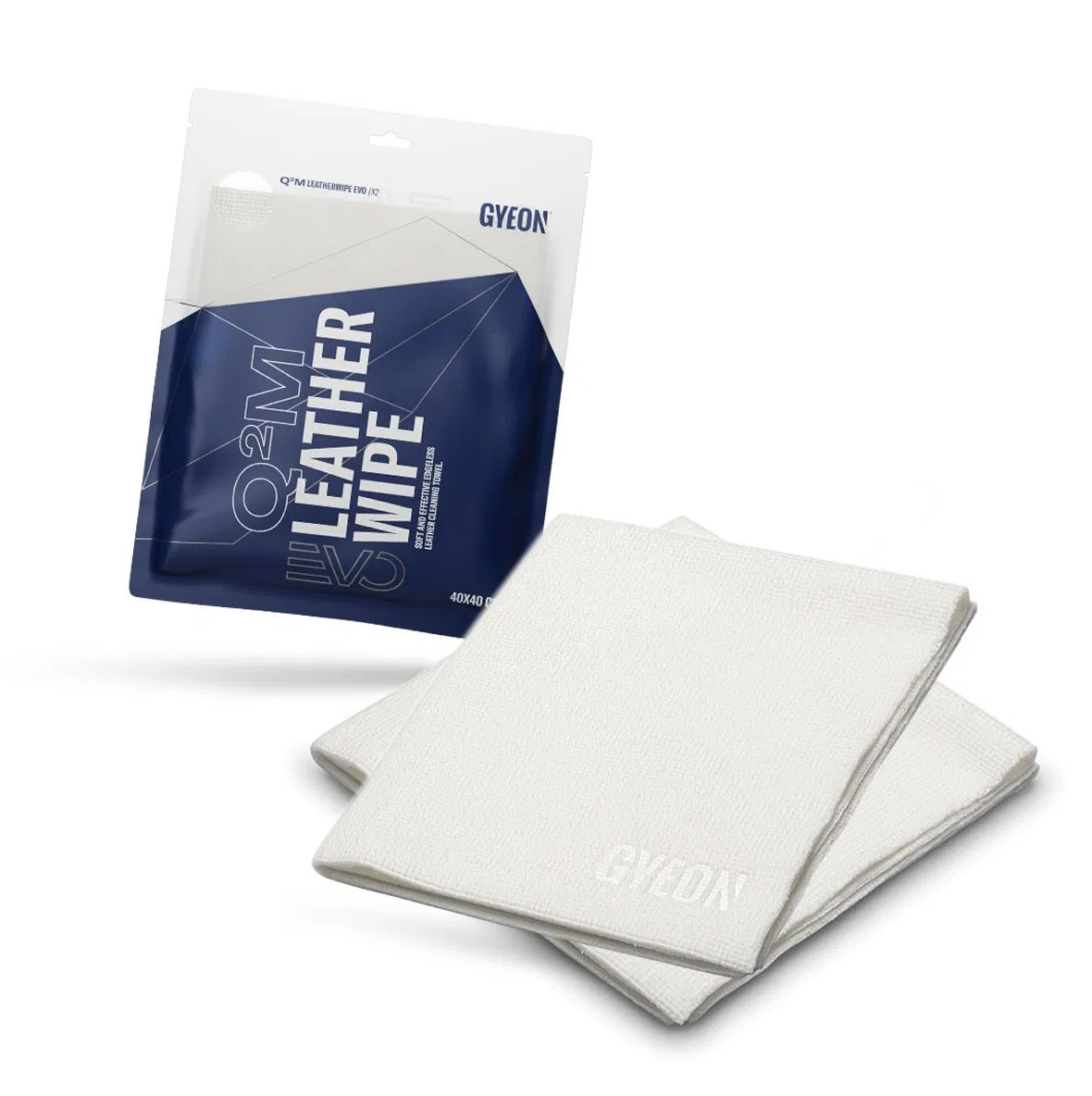 Mikrovláknové utěrky na kůži Gyeon Q2M LeatherWipe EVO 2-Pack (40 x 40 cm)
