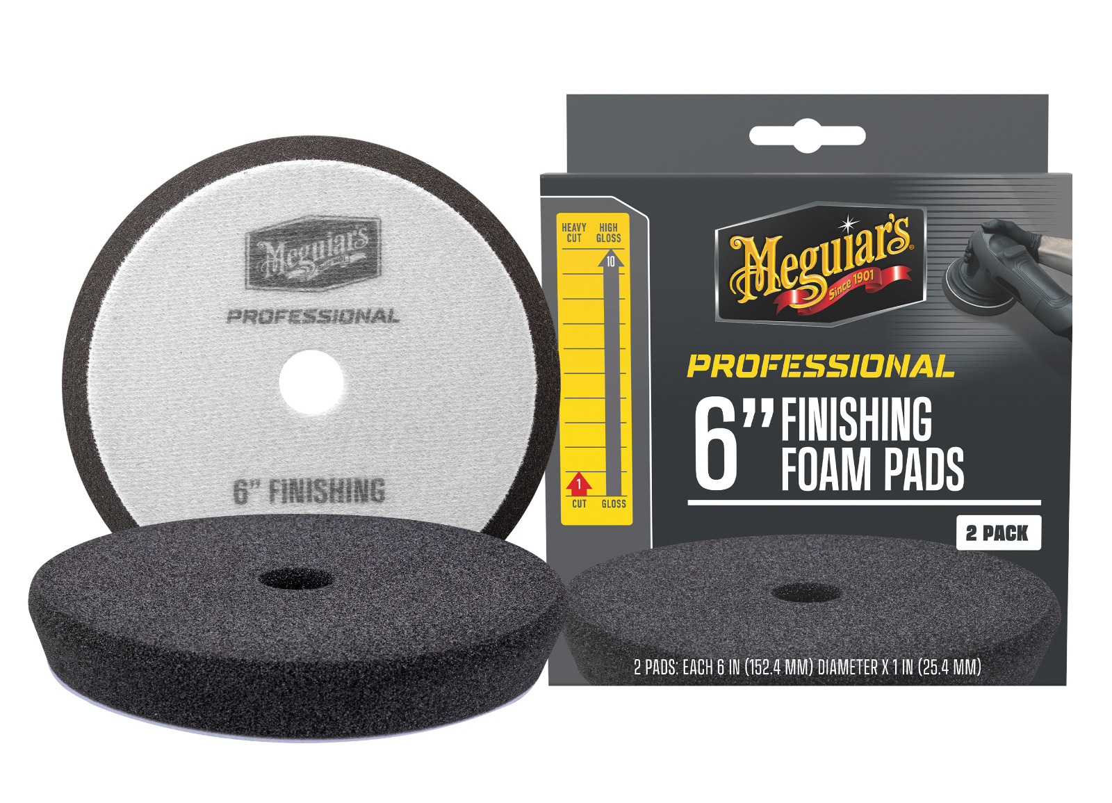 Pěnové finišovací kotouče Meguiar's Professional Finishing Foam Pad 6" (2 Pack)