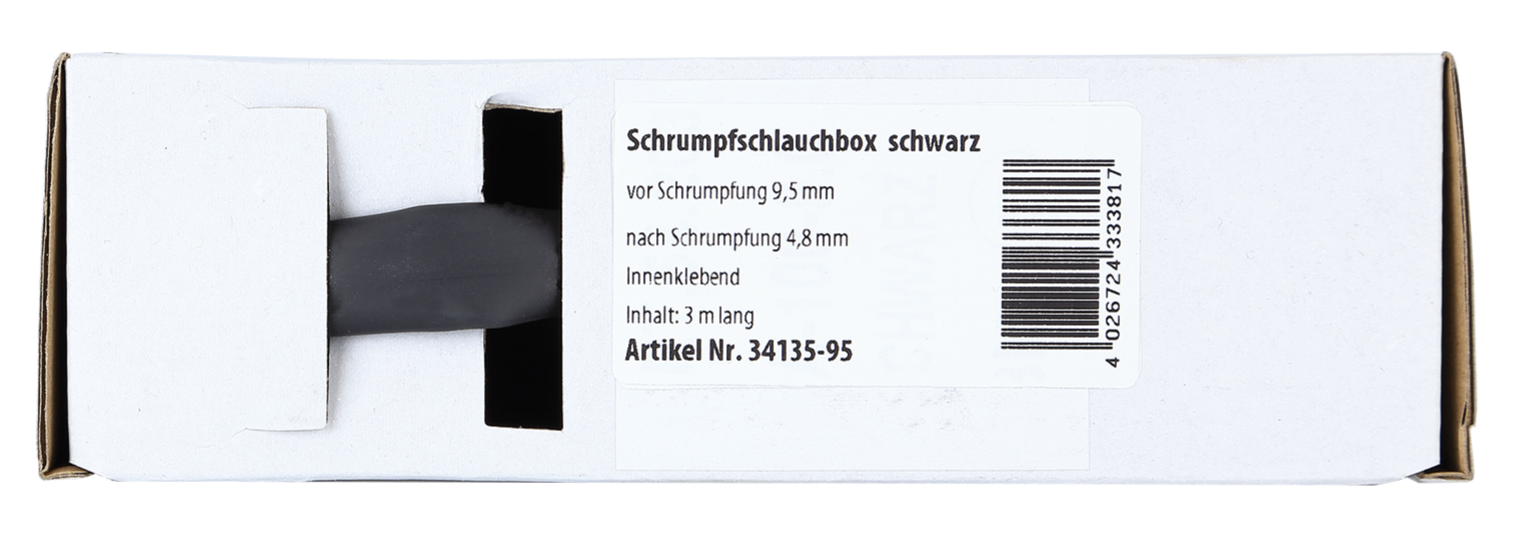 ACV smršťovací bužírka s lepidlem 9,5 mm / 3 m