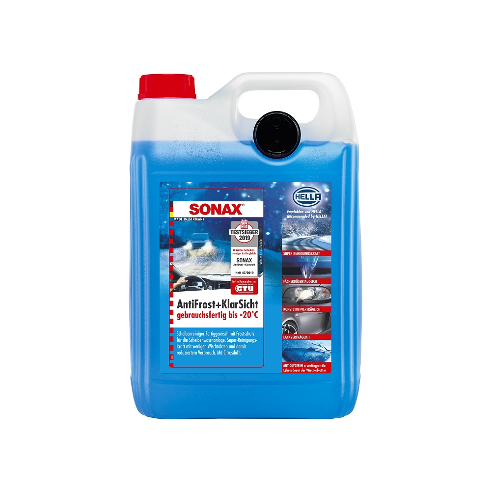 Zimní kapalina do ostřikovačů Sonax AntiFrost+Klar Sicht bis -20 °C Citrus (5 l)