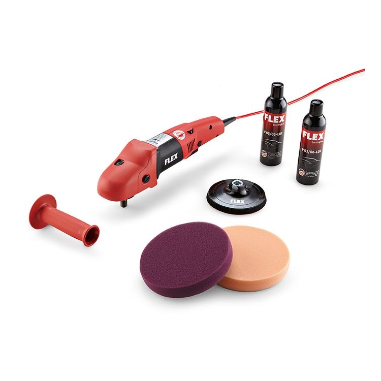 Ergonomická leštička s regulací v sadě FLEX PE 14-3 125 P-Set