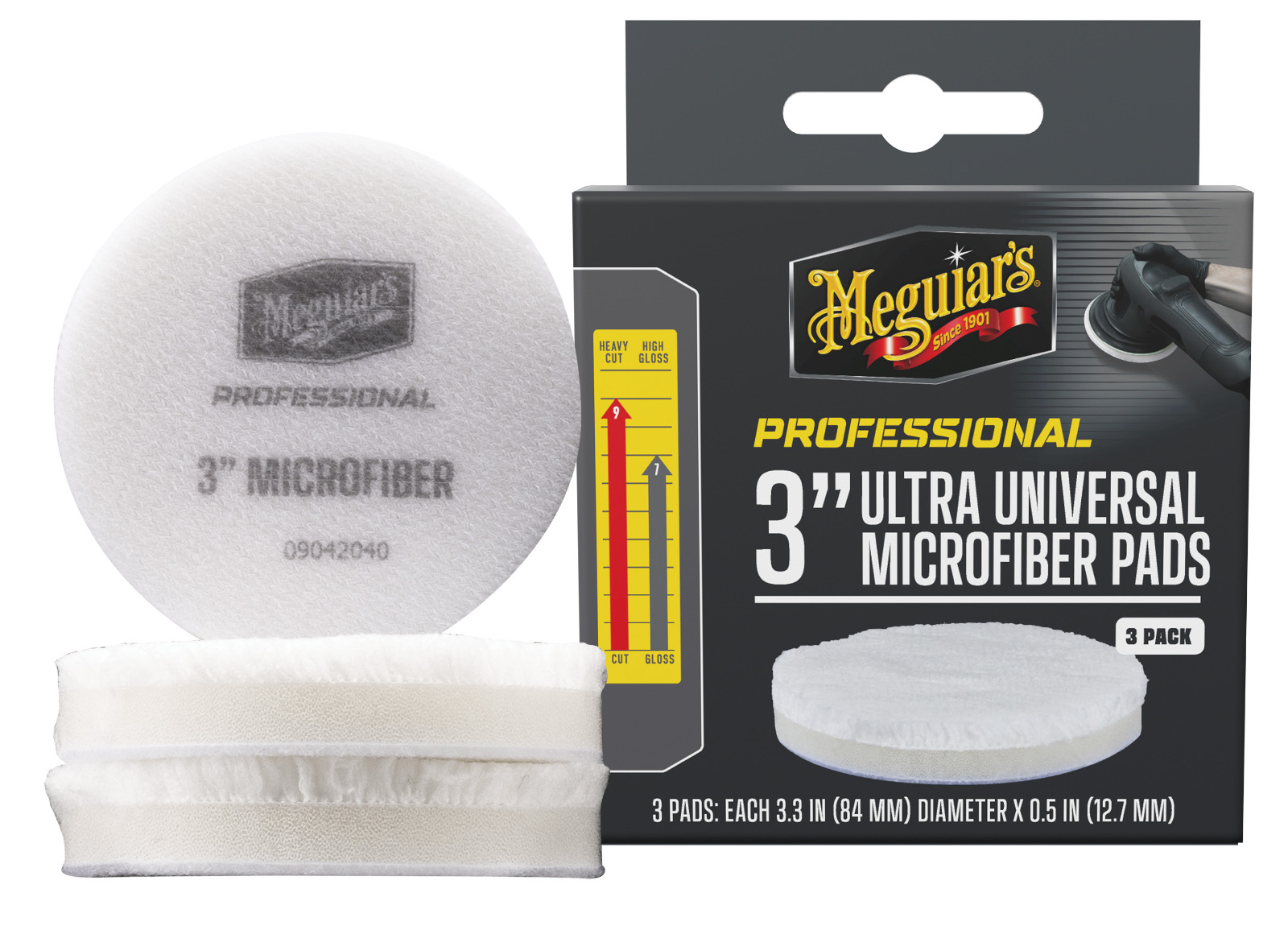 Mikrovláknové kotouče Meguiar's Professional Microfiber Pad 3" (3 Pack)