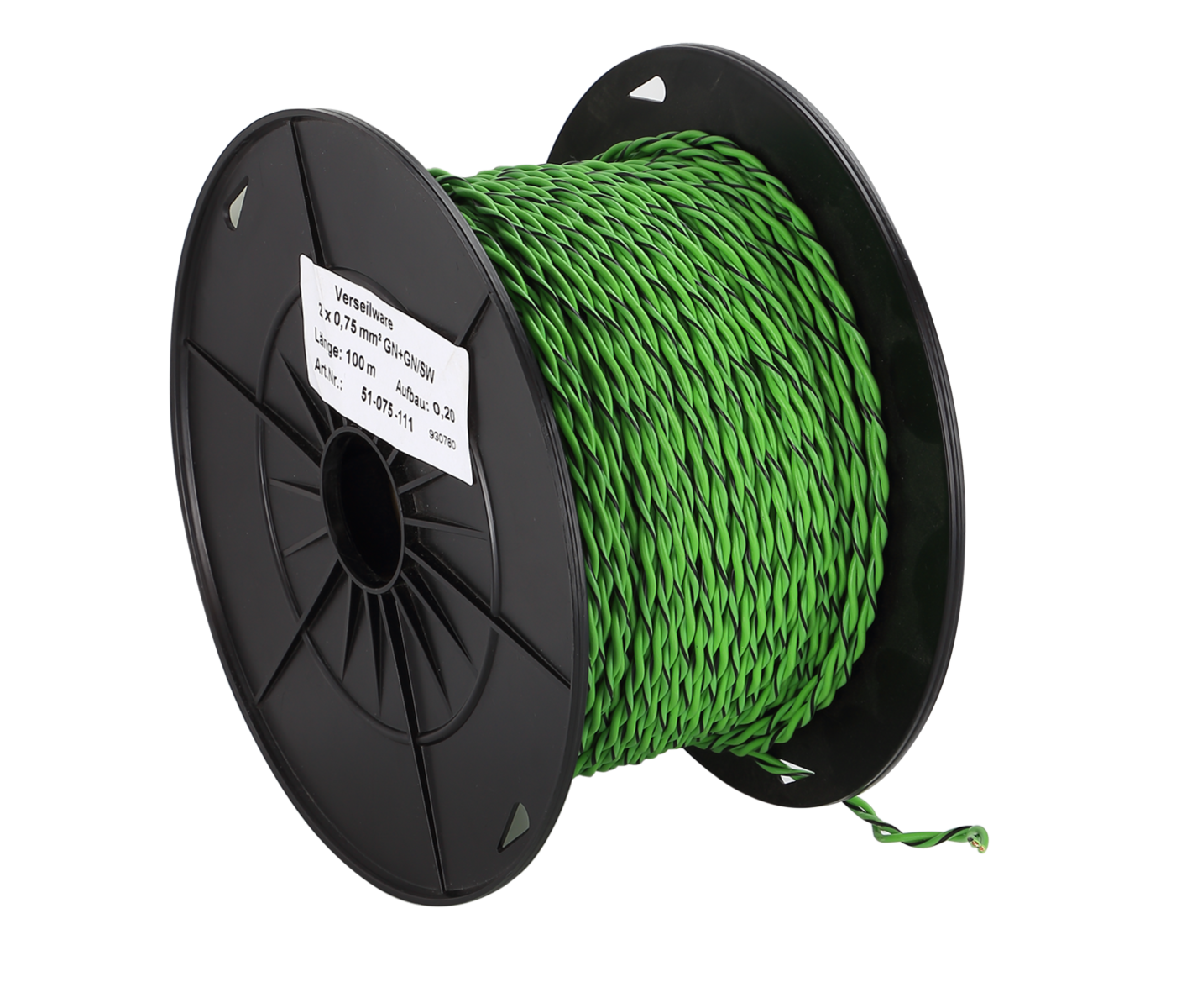 Reproduktorový kabel ACV FLRY Twisted green/green-black 075
