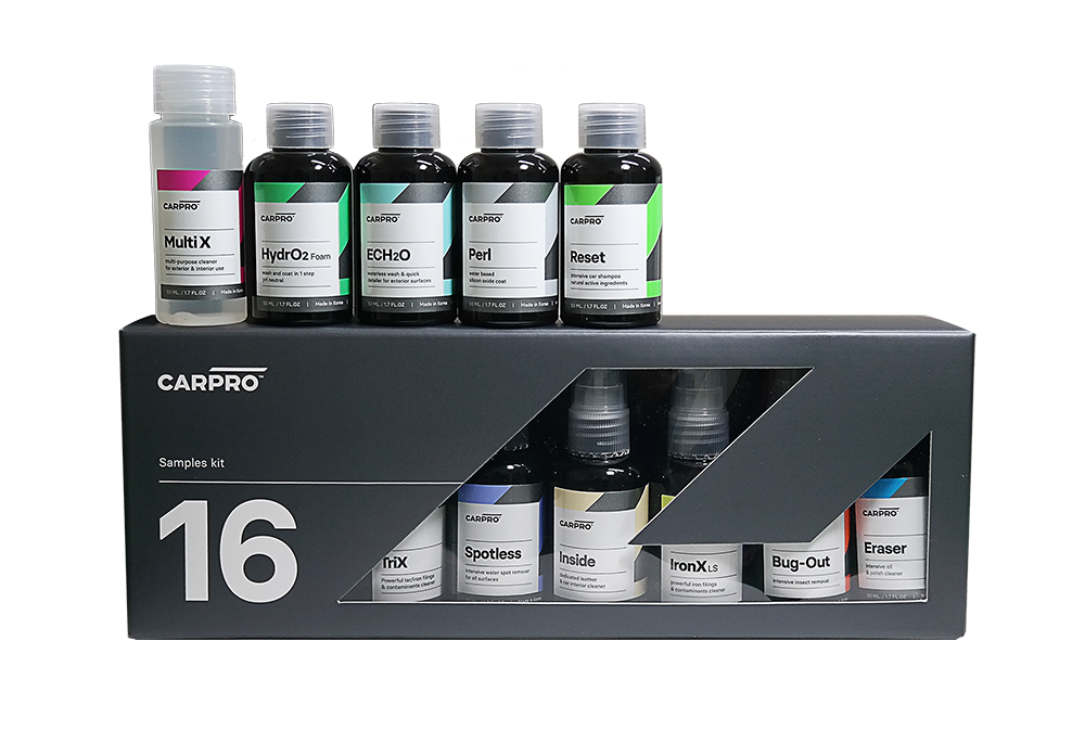 Testovací set 16 přípravků CarPro The 16