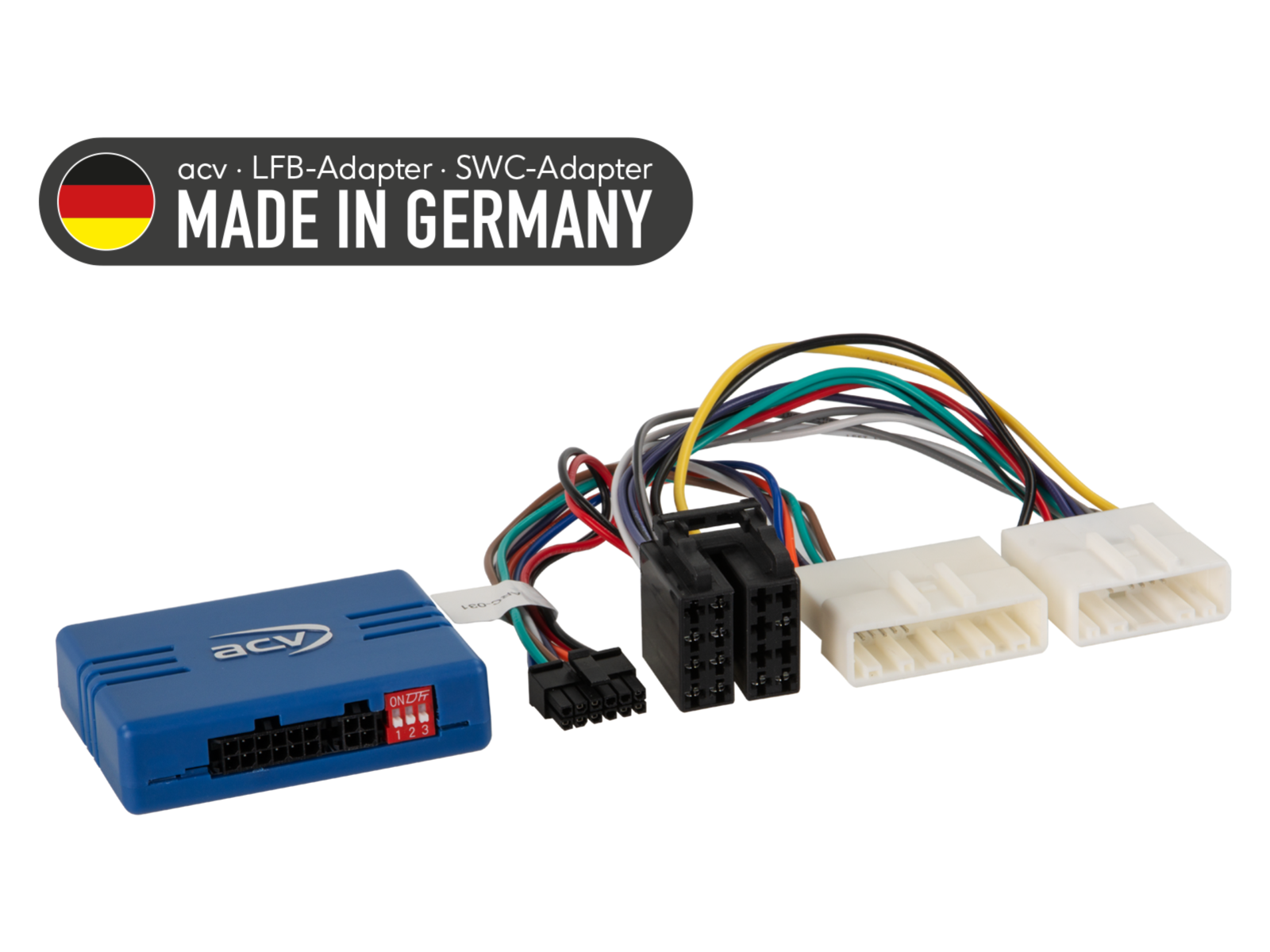 Adaptér ovládání tlačítek na volantu pro Dacia / Fiat / Nissan / Opel / Renault / Smart ACV SWC 42A-1254-011-0