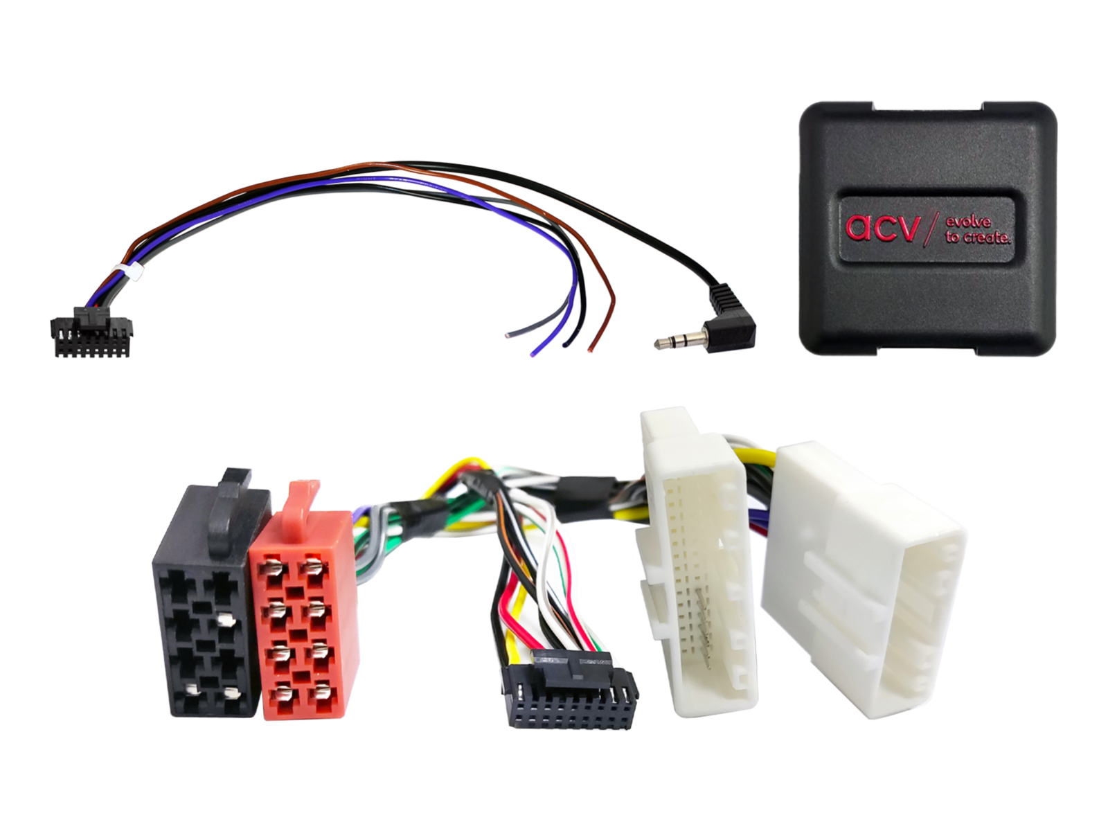 Adaptér ovládání tlačítek na volantu pro Dacia / Fiat / Nissan / Opel / Renault / Smart ACV SWC 42XVX007-0