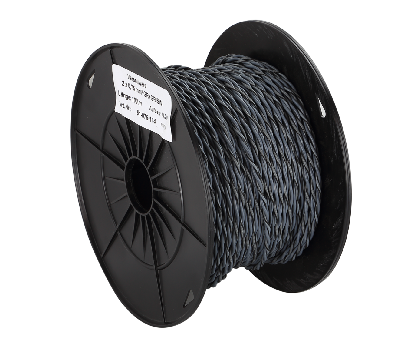 Reproduktorový kabel ACV FLRY Twisted grey/grey-black 075