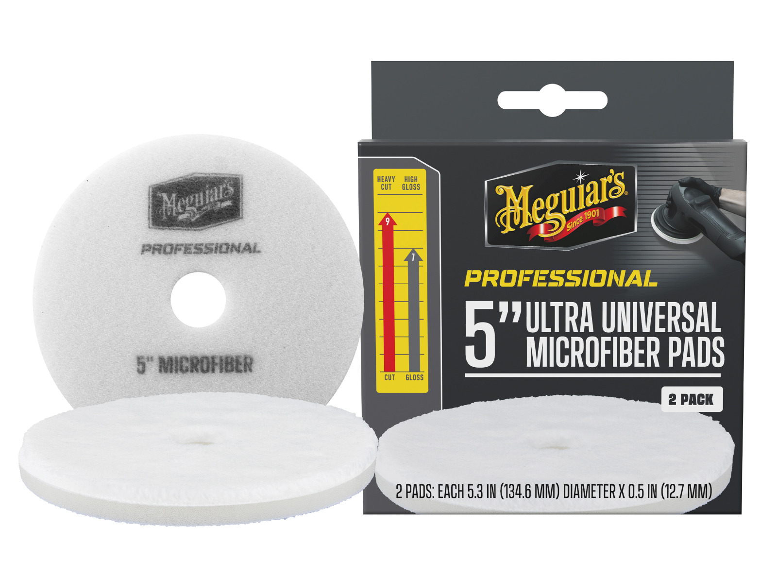 Mikrovláknové kotouče Meguiar's Professional Microfiber Pad 5" (2 Pack)