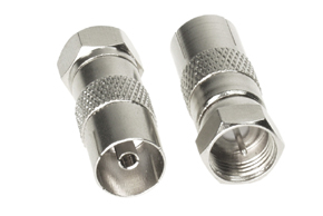 TV anténní adaptér F-konektor - TV-konektor 295812