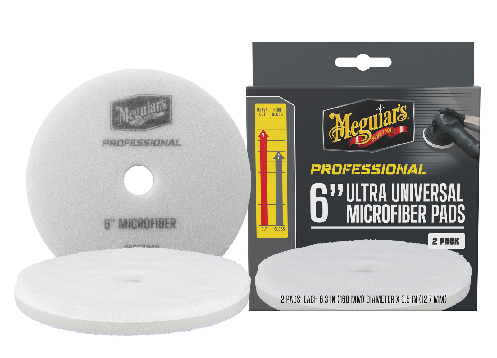 Mikrovláknové kotouče Meguiar's Professional Microfiber Pad 6" (2 Pack)