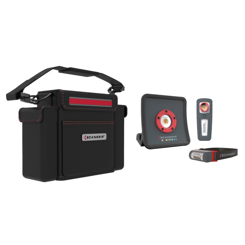 Set detailingových světel v odolné tašce Scangrip Detailing Kit - Essential