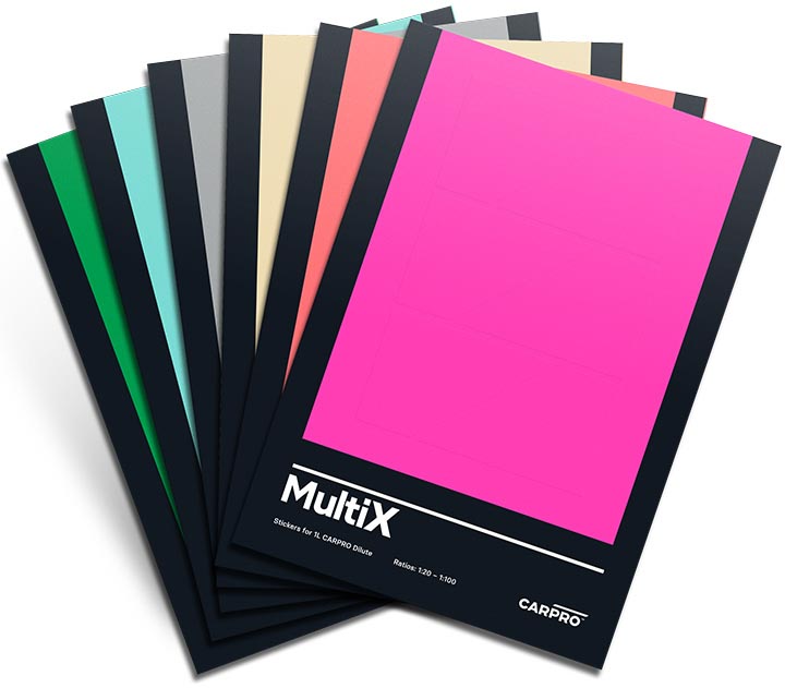 Sada samolepek na mixovací láhve CarPro Find My Dilute