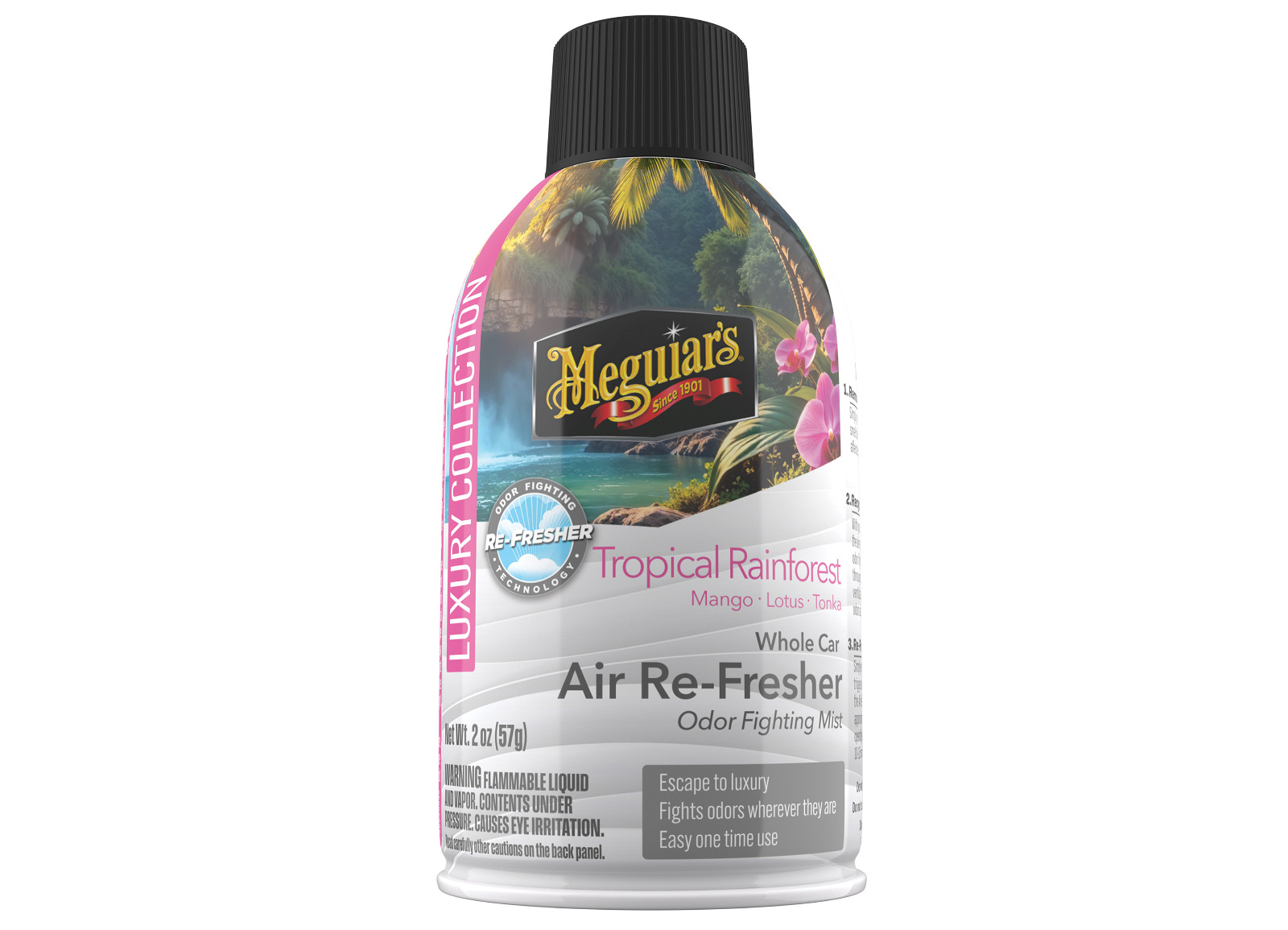 Pohlcovač pachů a osvěžovač vzduchu Meguiar's Whole Car Air ReFresher Odor Fighting - Tropical Rainforest Scent (57 g)
