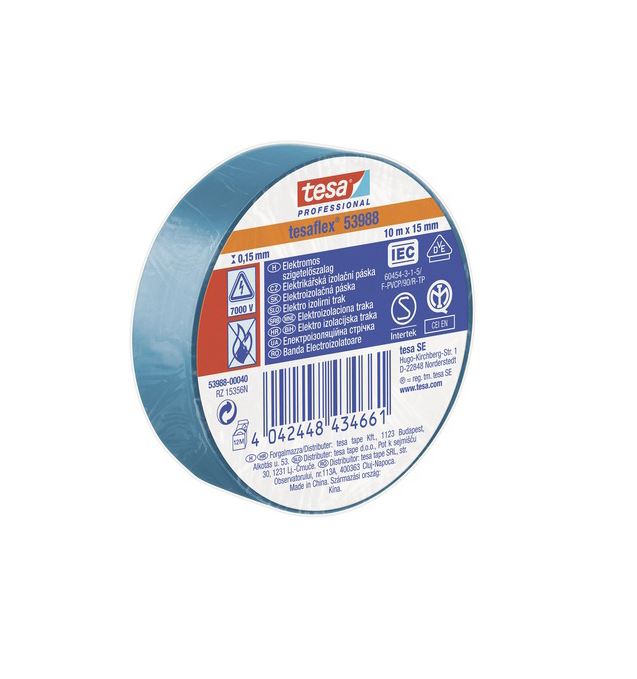 Izolační páska Tesa 53988 PVC 15/10 modrá
