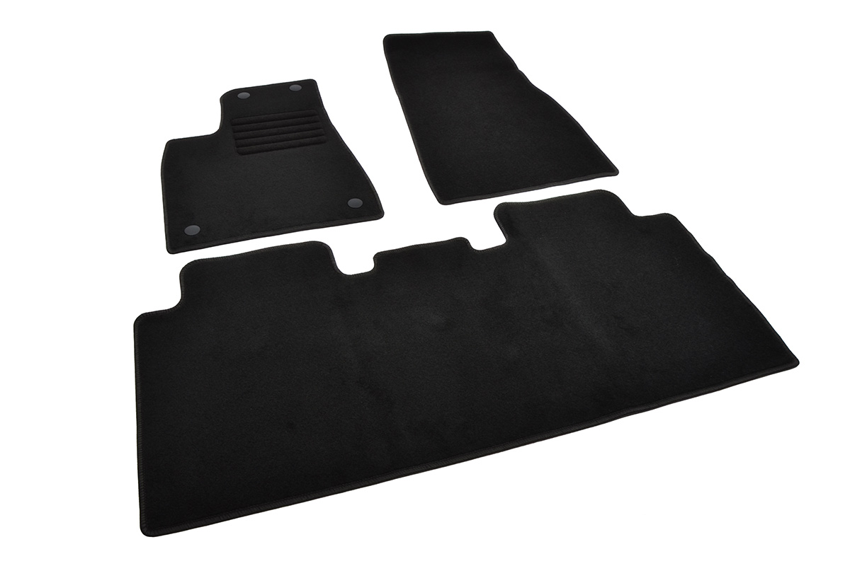 Textilní autokoberce Rigum pro Tesla Model X 5 míst. (2015 -)