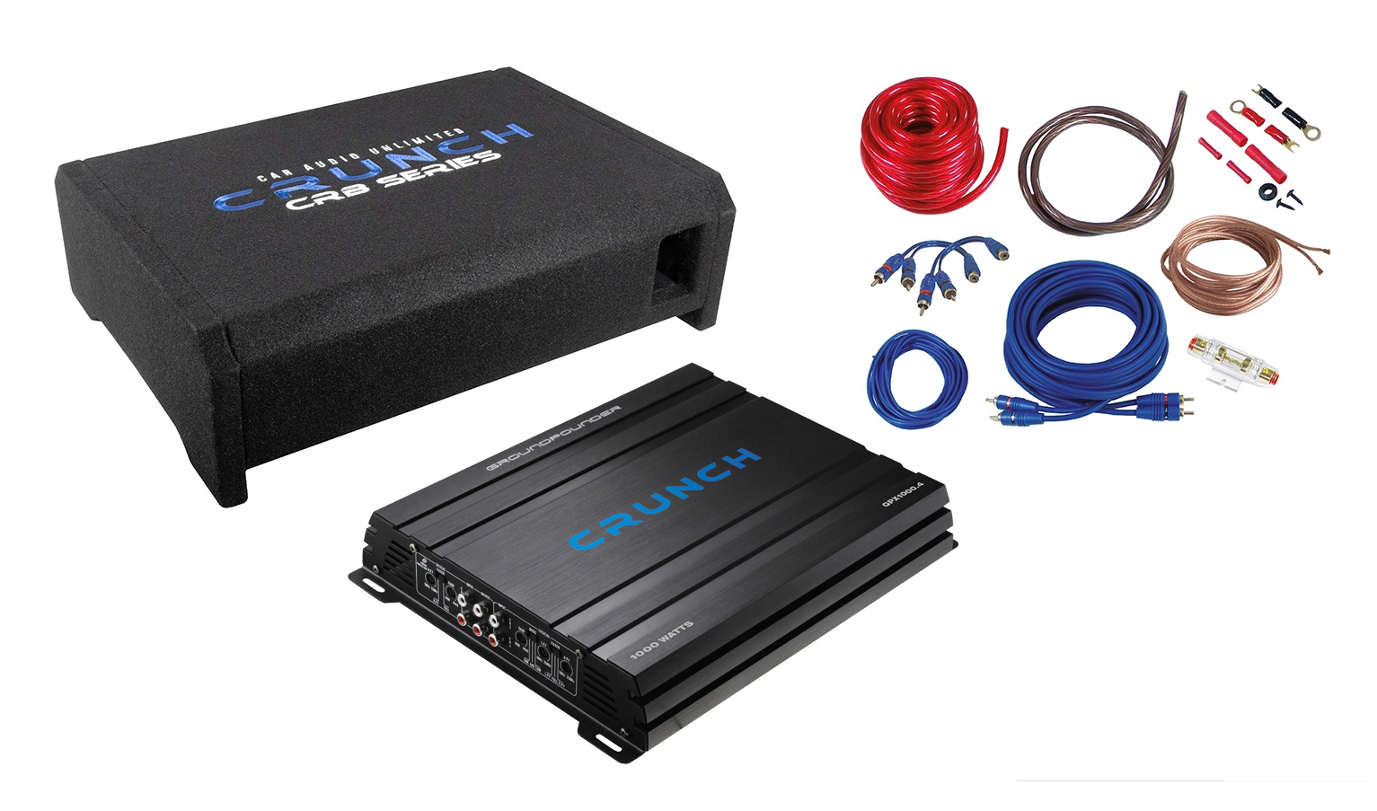 Set subwooferu a zesilovače Crunch CBP1000