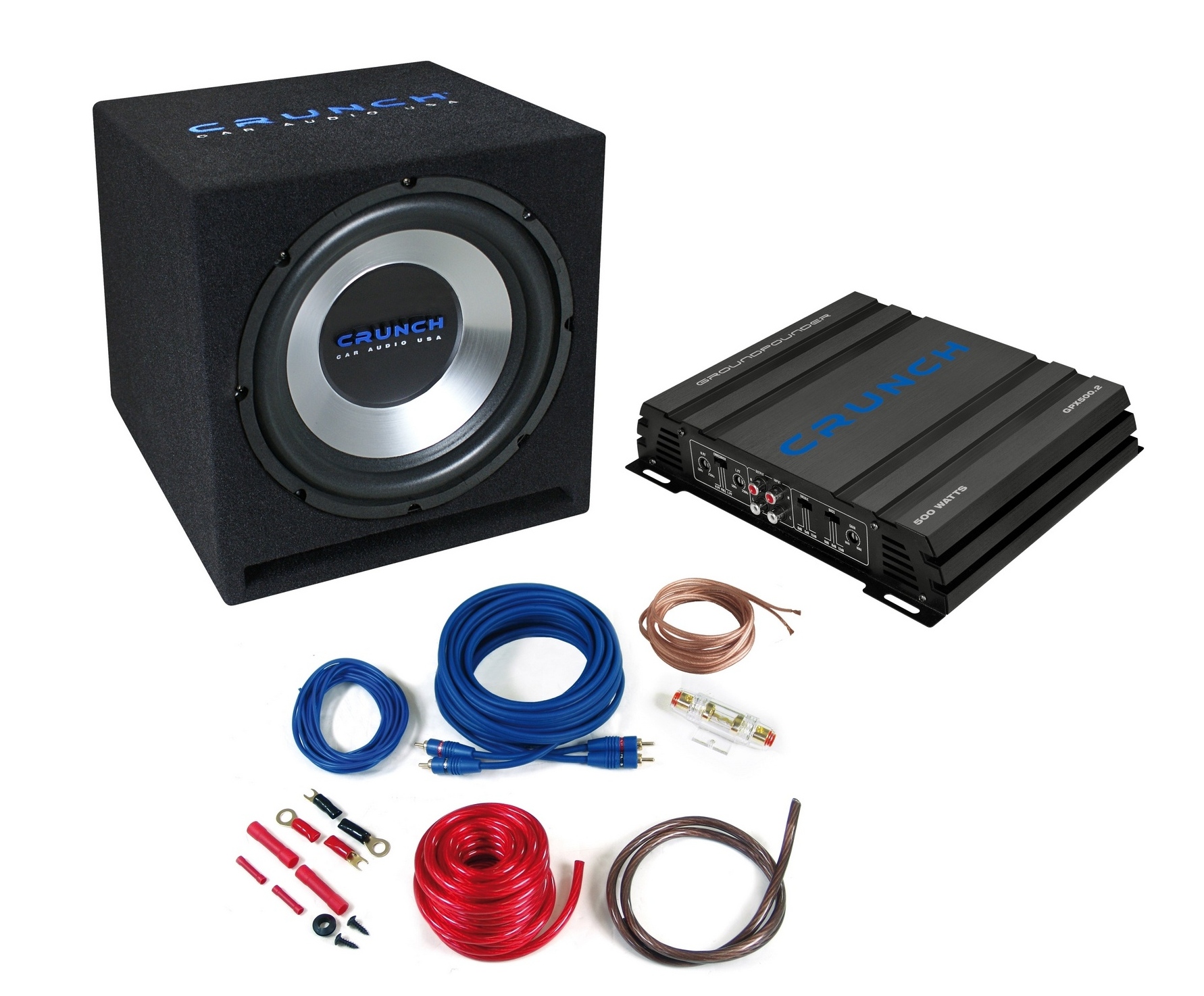 Set subwooferu a zesilovače Crunch CBP500
