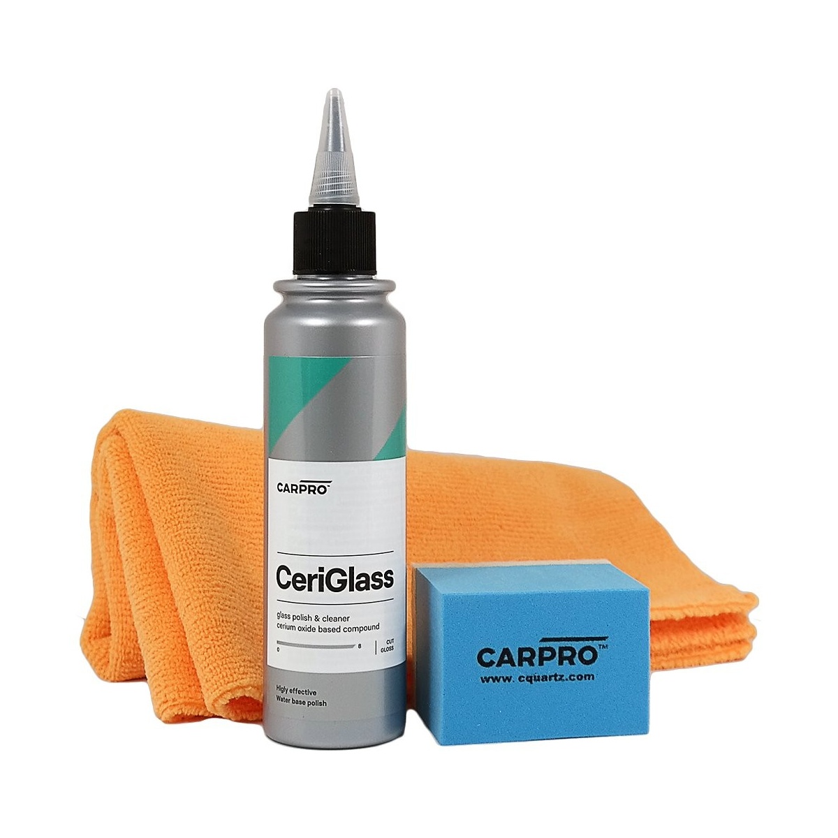 Sada na leštění oken CarPro Ceriglass 150 ml kit