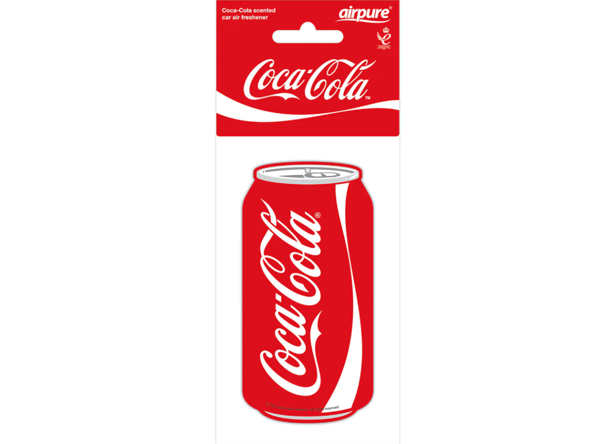 Levně Osvěžovač vzduchu Airpure Coca-Cola závěsná vůně, vůně Coca Cola Original - plechovka